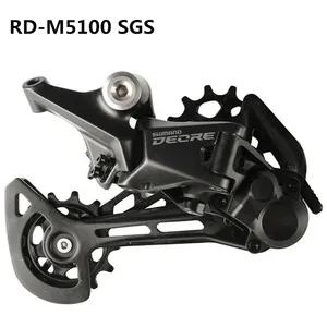 Shimano Deore M5100 M5120SGSリアディレイラー11Vシャドウロングケージ11スピードマウンテンバイク自転車ディレイラーオリジナルバイクパーツ