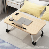 Table pliante, petite table, bureau d'étude, support de bureau multifonctionnel pour ordinateur portable, bureau de fenêtre en baie de chambre à coucher, table pliante en bois
