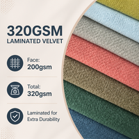 Tissu de velours 320 g/m² pour canapé intelligent, matériau d'ameublement polyvalent pour housses de canapé et plaids – Vente en gros