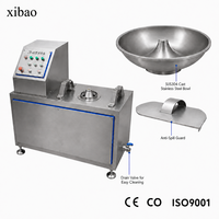 Machine à découper sous vide automatique en acier inoxydable, hachoir-mélangeur pour viande, idéal pour la transformation de saucisses, jambon, bœuf, porc et autres aliments.