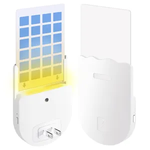 Armadilha UV para insetos voadores, coletor de luz noturna e atraente, plug-in para matar mosquitos, interior