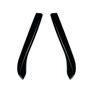 Volkswagen Golf 8 Front Wind Vane Trim Piano Black Carbon Fiber Texture Adhesive ABS Decals for Retrofit Upgrade - Product Image 5