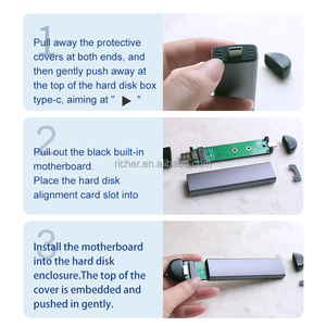 Caja de disco duro externo <span class=keywords><strong>2</strong></span> en 1Nvme M.<span class=keywords><strong>2</strong></span> SSD, caja de disco duro de <span class=keywords><strong>2</strong></span>,5 pulgadas, sata, portátil, ssd - Product Image 6