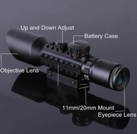 Foreseen M9 3-10X40 EG Optics Red Green Illuminated Sight Scope with Red Dot Laser for Outdoor Hunting