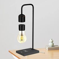 Lampe Lévitation Moderne Unique avec Lumière Flottante et Chargeur Sans Fil Qi Intégré, Design Simpliste et Innovant