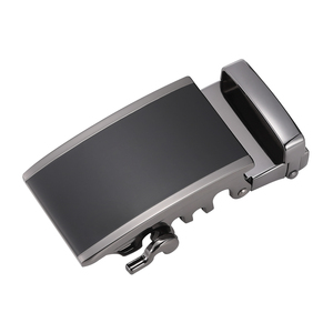 Prix de gros de ceinture à cliquet en cuir boucle de verrouillage automatique en alliage blanc mat boucles de ceinture automatique en métal pour hommes - Product Image 1