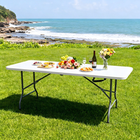 Table pliante durable de 6 pieds, table pliante pour le camping