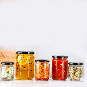 Chất Lượng Cao Gia Vị Mật Ong Mứt 8Oz 12Oz 16Oz 240Ml 350Ml 500Ml 730Ml Thực Phẩm Lưu Trữ Chai Thủy Tinh & Lọ Với Nắp Nhôm - Product Image 2