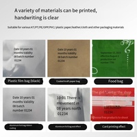 Machine manuelle d'impression par lots et d'expiration de production d'étiquettes de sacs en plastique et de cartes en papier pour le codage de produits