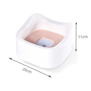 Pet Buoyancy Water Bowl 1400ml Square Non Wetting For Cats Dogs Feeding - Product Image 5