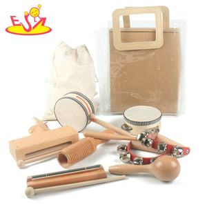 <span class=keywords><strong>Kit</strong></span> de percussion en bois Montessori 8 pièces-Ensemble de batterie complet pour bébé avec sac de rangement pour l'éducation musicale précoce W07A252 - Product Image 4