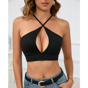 Chaleco pequeño transfronterizo Sexy para <span class=keywords><strong>mujer</strong></span> <span class=keywords><strong>de</strong></span> verano 2025 para <span class=keywords><strong>Amazon</strong></span> Hollow Sling Top estilo europeo y americano <span class=keywords><strong>de</strong></span> longitud corta - Product Image 6