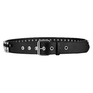 Sabuk Kulit PU Punk Bullet Rivet untuk Pria, Gesper Pin Alloy Keren, Sabuk Pinggang Heavy Duty yang Dapat Disesuaikan untuk Pakaian Rock Street Hip Hop - Product Image 5
