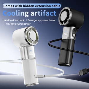 พัดลมพกพาแบบพับได้ขนาดเล็ก รุ่นใหม่ล่าสุด ปี 2025 ชาร์จไฟได้ ใช้กลางแจ้ง ความจุแบตเตอรี่ 6000mAh พร้อมพอร์ต USB และฟังก์ชั่นพาวเวอร์แบงค์ - Product Image 4