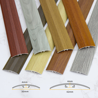 Transitions de revêtement de sol, bande de transition en aluminium à bord incurvé, protection de bord de tapis, forme universelle, bordure de tapis, nez de marche