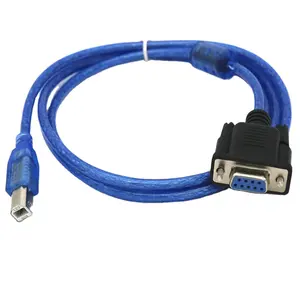 RS232 USB B ชาย Db9 Serial Cable RS232หญิง Utech
