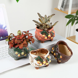 Carino dipinta A mano Mini <span class=keywords><strong>Fiori</strong></span> E <span class=keywords><strong>Piante</strong></span> <span class=keywords><strong>Grasse</strong></span> Succulente <span class=keywords><strong>Vaso</strong></span> di - Product Image 2