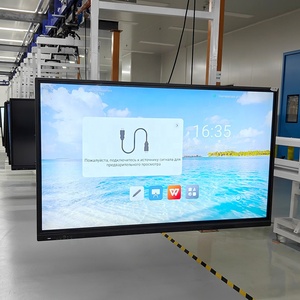 Manufacturer Office Conference Classroom WiFi 6 Bluetooth Digital <b>Smart</b> <b>Board</b> 4K 55 Inch 20-Point Touch LCD <b>Interactive</b> - Product Image 2