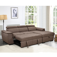 Canapé-lit convertible moderne de luxe avec revêtement rembourré, pliable pour l'utilisation dans un appartement, salon, canapé-lit à double usage