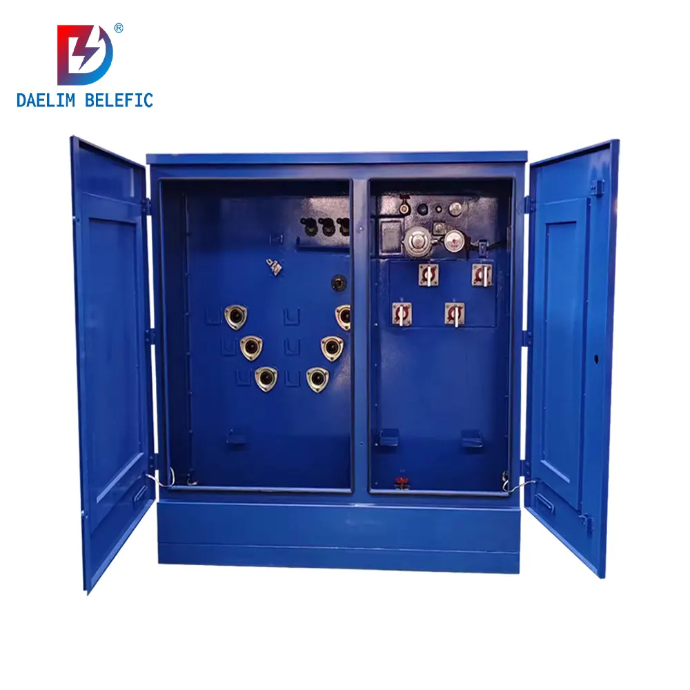 150kva 3 phase electrical pad mount transformer with pressure vacuum gauge