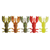 WEIHE 11 couleurs 4cm 1.8g Leurre souple en PVC Mini Écrevisse à griffes pour Achigan, Truite, Perche, Eau douce