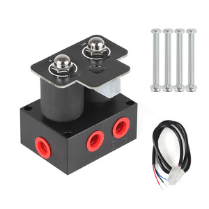 Vanne solénoïde à 2 positions pour suspension pneumatique YC102638 2P en alliage d'aluminium pour mise à niveau et modernisation avec support et câblage - Product Image 1