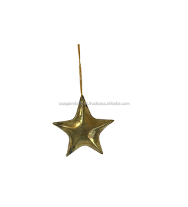 De METAL pequeña nueva llegada estrella de oro de Navidad decoración del árbol de ornamento colgante mejor venta MIATURE inicio decoración interior - Product Image 2
