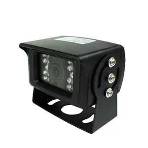 Ahd Bus/Vrachtwagen/Zwaar Materieel Voertuig Zijcamera Achteraan Waterprosafety Cameraverse Camera Auto Achteruitkijkcamera Zwart Dc 12V 1080P