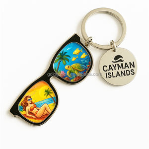 Özelleştirilebilir güneş gözlüğü Miami Beach Modern stil seksi Lady yaz anahtarlık anahtarlık mükemmel hatıra - Product Image 2