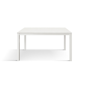 Extendable <b>White</b> Ash <b>Dining</b> <b>Table</b> 160x90 Metal Base Internal Use - Product Image 1