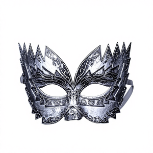 หน้ากากเวนิสสำหรับฮาโลวีน งานปาร์ตี้สวมหน้ากากสไตล์วินเทจ ของตกแต่งงานปาร์ตี้โรมันโบราณ สำหรับผู้ใหญ่และเด็ก หน้ากากครึ่งหน้าแกะสลักแบบโบราณ - Product Image 1