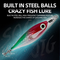 Horizontal Squid Jigs Simulation Lumineuse Squid Jig Hook Octopus Seiche Appâts De Pêche En Mer Matériel De Pêche 3D Eye Leurres De Pêche