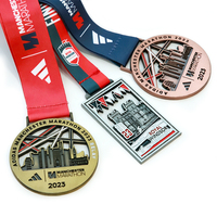 Médailles personnalisées HyperCrafts, découpées à la forme, médailles de marathon 3D personnalisées, médailles sportives en métal, récompenses pour les vainqueurs de course à pied