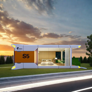 Casa móvil prefabricada futurista, ventanas panorámicas de 360 °, cápsula de estructura de acero, casa pequeña para alquileres de <span class=keywords><strong>vacaciones</strong></span> únicos - Product Image 2