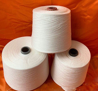 Fil textile en coton peigné pur 16S 20S 26S 30S 32S 40S 50S 60S 70S 80S pour machine à tricoter