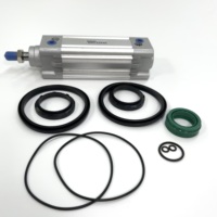 DNC32/40/50/63/80/100/125-S alliage d'aluminium avant arrière couvercle piston joints d'étanchéité accessoires pneumatiques kit de joint de cylindre DNC