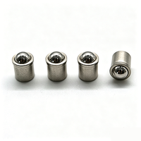 Piston à ressort à bille en acier inoxydable usiné sur mesure par CNC, fixation par tension, broche de positionnement filetée à sertissage pour l'automatisation