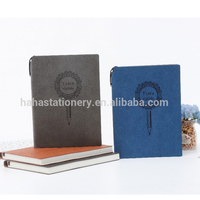 Carnet de notes à couverture rigide en cuir PU, reliure parfaite, 96 feuilles A4 A5 A6, avec stylo