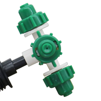 Buse de brumisation 4 voies pour irrigation de jardin, buse atomisatrice, arroseur de brumisation réglable