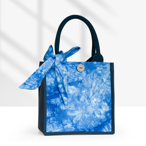 Sac à bandoulière pour femme en tissu de coton tie-dye, style ethnique du Yunnan, nouveau modèle, design de luxe léger avec fermeture éclair - Product Image 5