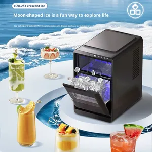 Máquina de Hielo Sólido en Forma de Media Luna de 1.8L, Enchufable, para Uso Doméstico y Comercial, para Fiestas, Cafeterías, Tiendas de Té con Leche, Totalmente Automática - Product Image 2