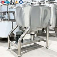 Cuve d'émulsification carrée de qualité alimentaire avec mélangeur à cisaillement haute vitesse