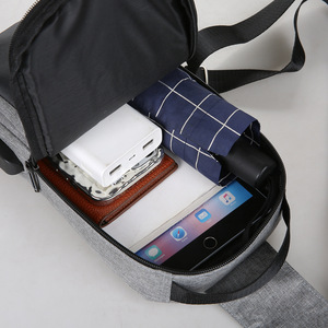 Sacs bandoulière <span class=keywords><strong>de</strong></span> luxe en nylon pour hommes, personnalisables avec logo imprimé, avec port <span class=keywords><strong>de</strong></span> chargement - Product Image 2