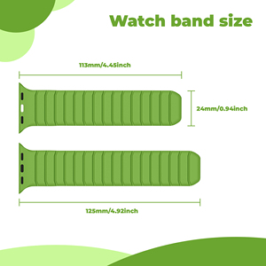 RYB Nouveauté Exclusive Bracelet en Silicone Magnétique Puissant de Haute Qualité pour <span class=keywords><strong>Apple</strong></span> <span class=keywords><strong>Watch</strong></span> Series 11/10/9/8/<span class=keywords><strong>7</strong></span>/6/5/4/SE - Product Image 3
