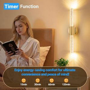 Modern Gold Lamps Home Decor Luxury Rechargeable Magnetic <strong>Wall</strong> Sconces Remote Touch Control 3CCT <strong>Dimmable</strong> Crystal <strong>Wall</strong> <strong>Lights</strong> - Product Image 6