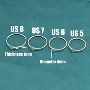 Classic KUMOKUMO 925 Sterling Silver Non-Tarnish Disc Stacking Ring for Women <strong>America</strong> Origin <strong>Jewelry</strong> Making <strong>Supplies</strong> - Product Image 5