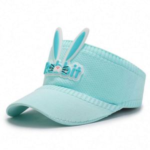 Cartoon Candy Color Children's Sun Visor <b>Hat</b> Sports Travel Cute Rabbit Design Customizable Unisex <b>Summer</b> Outdoor - Product Image 4