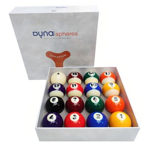 Bolas de Billar de Resina y Latón Dynaspheres - Juego Completo de Bolas de Billar de Resina para Torneos y Entrenamiento - Product Image 2