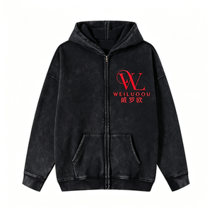 <span class=keywords><strong>Felpa</strong></span> <span class=keywords><strong>con</strong></span> <span class=keywords><strong>Cappuccio</strong></span> Vintage <span class=keywords><strong>Nera</strong></span> <span class=keywords><strong>con</strong></span> Zip, Vestibilità Comoda, Polsini e Orlo a Costine, <span class=keywords><strong>Felpa</strong></span> Casual <span class=keywords><strong>con</strong></span> Chiusura a Zip Integrale - Product Image 1