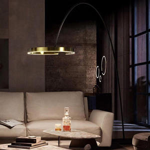 Lampada da Terra <span class=keywords><strong>LED</strong></span> Moderna di Lusso Regolabile, Lampada ad Arco in Metallo per Hotel, Divano, Arredamento Casa, Soggiorno - Product Image 3